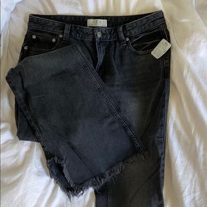 FREE PEOPLE BLACK FLARE JEANS